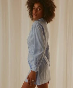 Peppermayo Exclusive Solana Shirt Dress - Blue Stripe 8 Peppermayo Exclusive Solana Shirt Dress - Blue Stripe