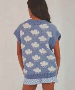 Peppermayo High Hopes Knit Vest - Blue New & Most Loved 9 Peppermayo High Hopes Knit Vest - Blue New & Most Loved