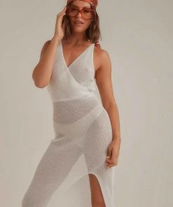 Peppermayo Cabana Days Dress - White