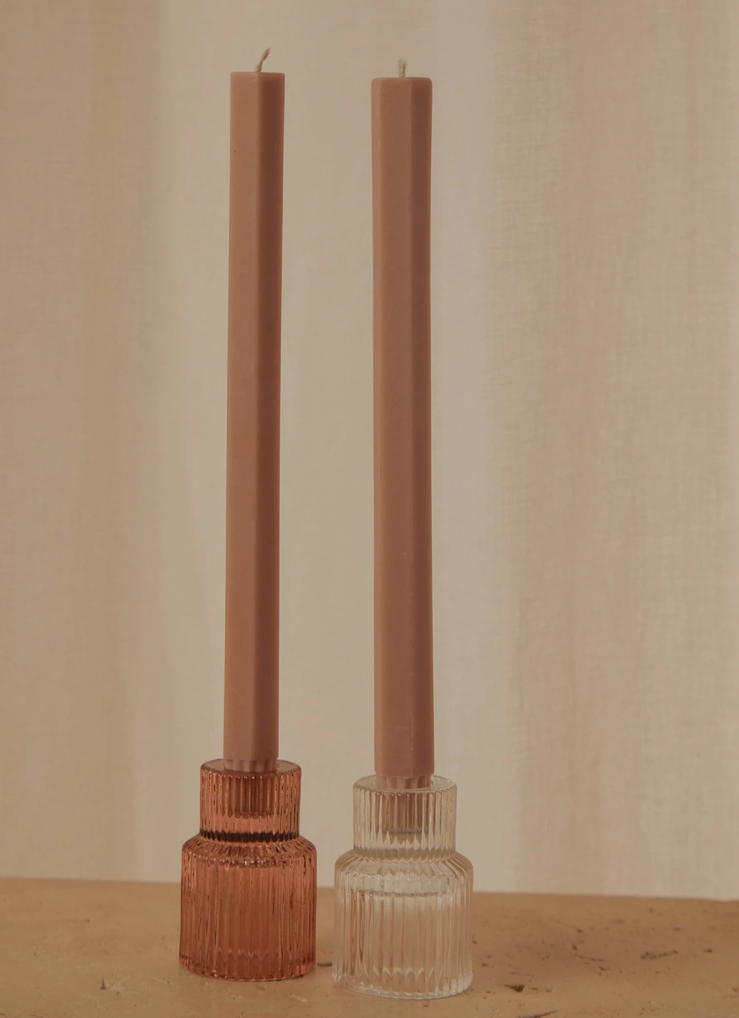 Candle Co New & Most Loved Moreton Eco Hexagonal Dinner Candle 2 Pack - Latte 1 Candle Co New & Most Loved Moreton Eco Hexagonal Dinner Candle 2 Pack - Latte