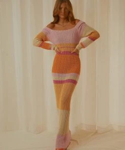 Peppermayo Exclusive Love Ride Crochet Maxi Dress - Sunset Stripe - Pre-Order New & Most Loved 8 Peppermayo Exclusive Love Ride Crochet Maxi Dress - Sunset Stripe - Pre-Order New & Most Loved