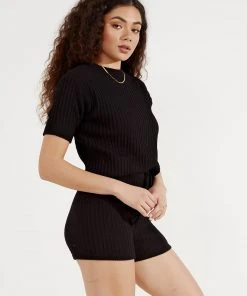 Rue Stiic Pamela Knit Tee - Black 8 Rue Stiic Pamela Knit Tee - Black