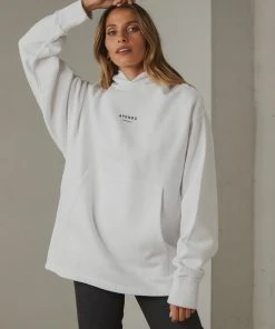 Afends Premium Organic Unisex Pull On Hood - White New & Most Loved