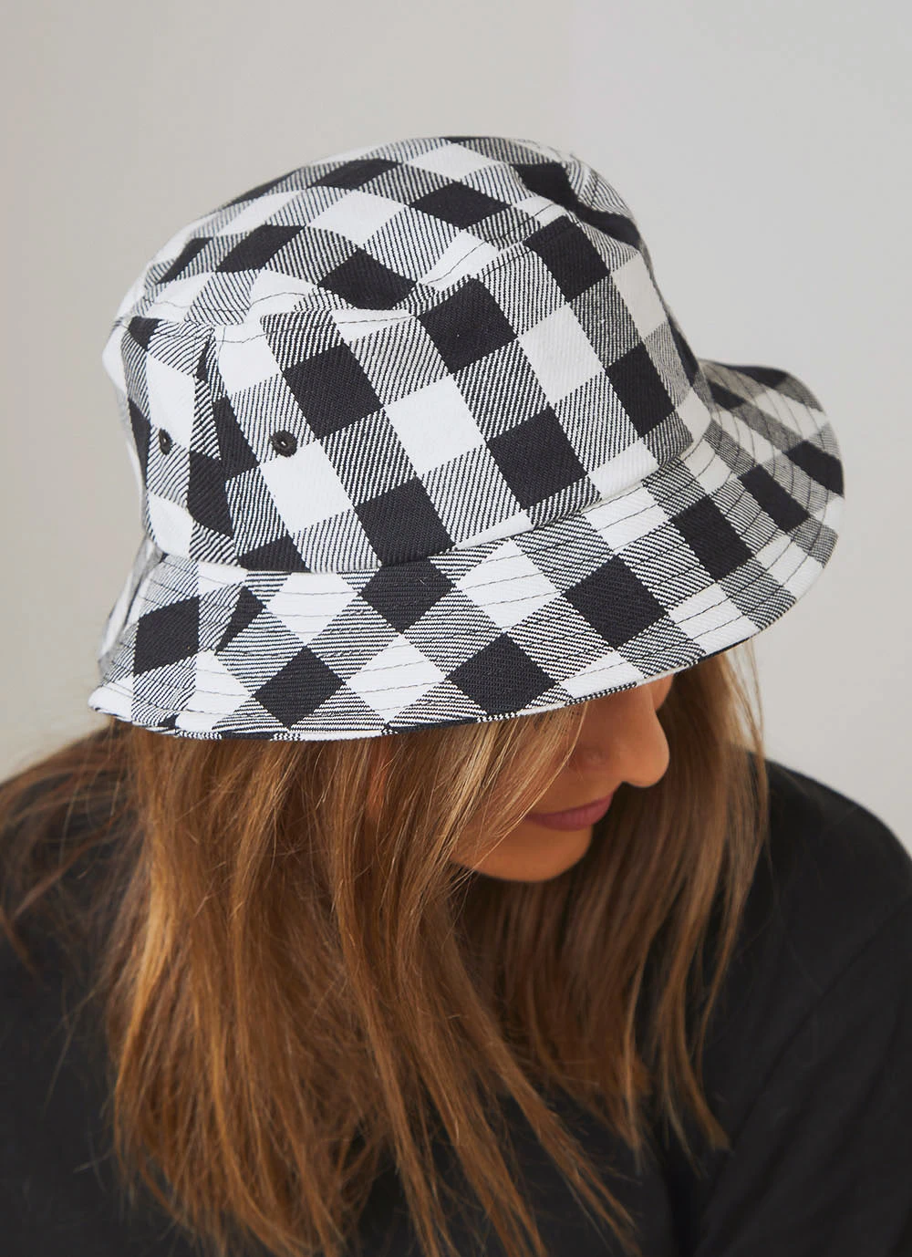 Afends New & Most Loved Gingham Bucket Hat - Black/ White 2 Afends New & Most Loved Gingham Bucket Hat - Black/ White