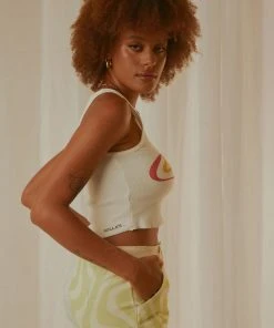 Rolla's Coke Unity Crop Tank - Vintage White