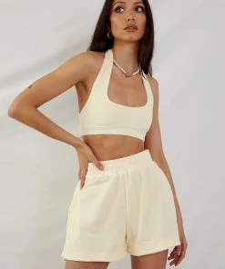 Peppermayo Exclusive New & Most Loved St Tropez Terry Shorts - Yellow