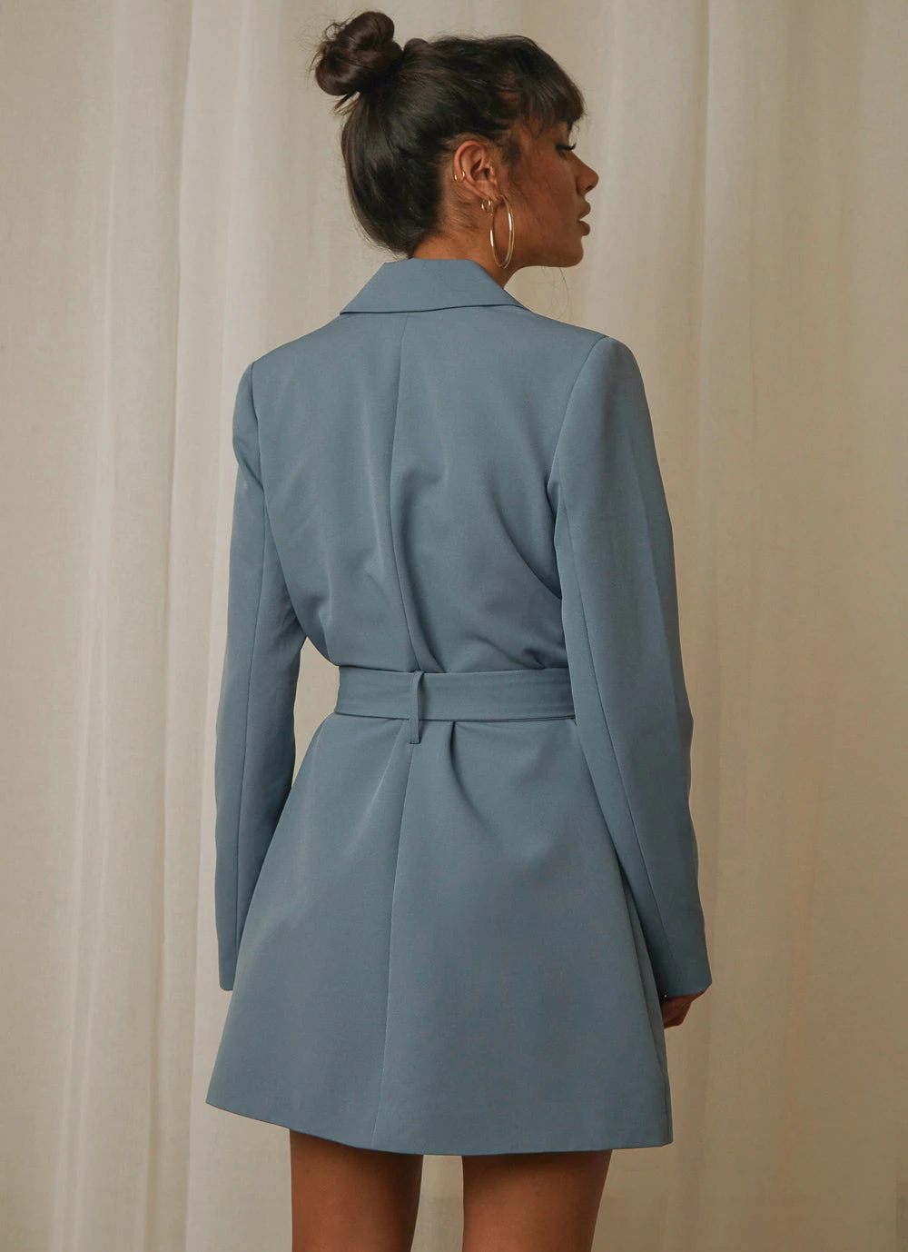 4th & Reckless New & Most Loved Felix Blazer Dress - Dusty Blue 5 4th & Reckless New & Most Loved Felix Blazer Dress - Dusty Blue