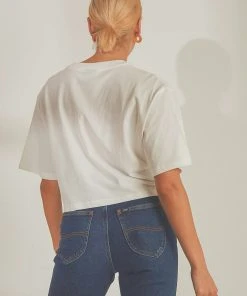 Lee Baggy Crop Tee - Vintage White 9 Lee Baggy Crop Tee - Vintage White