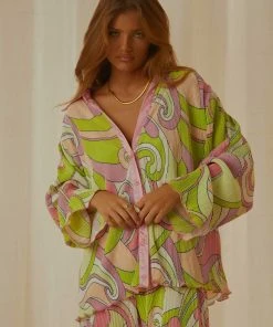 Peppermayo Exclusive New & Most Loved Change Of Pace Shirt - Retro Swirl