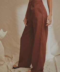 National Breast Cancer Foundation X Peppermayo Valencia Linen Pants - Choc Brown 10 National Breast Cancer Foundation X Peppermayo Valencia Linen Pants - Choc Brown