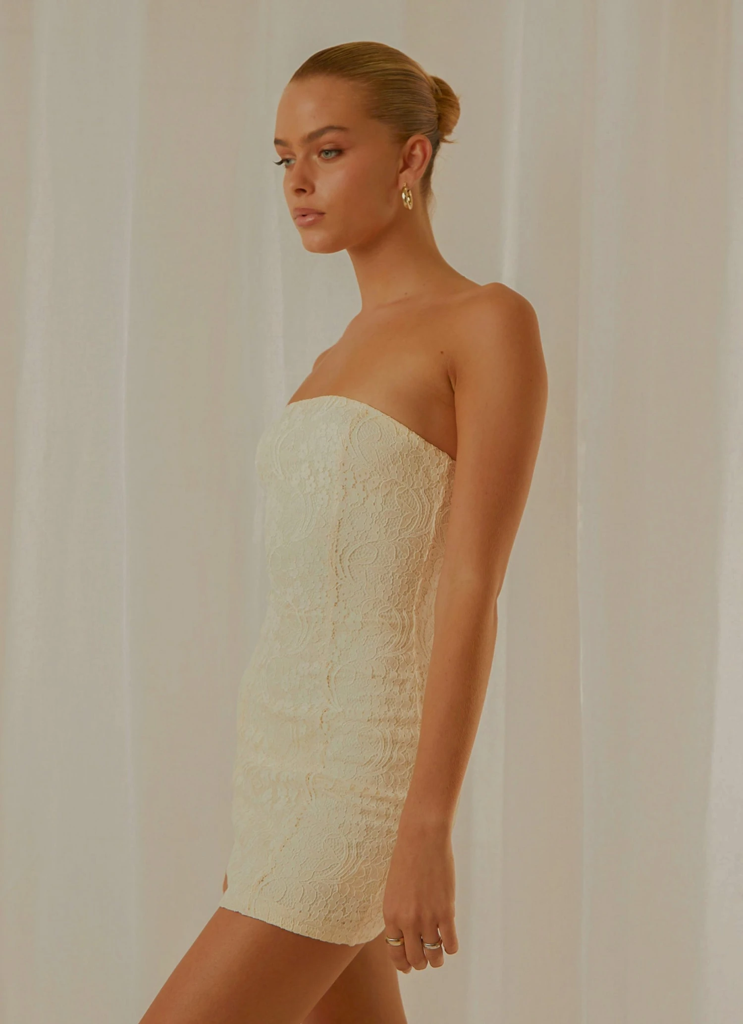 Peppermayo Exclusive Summer Brunch Tube Mini Dress - Ivory 5 Peppermayo Exclusive Summer Brunch Tube Mini Dress - Ivory