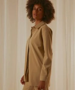 4th & Reckless Nessa Shirt - Beige New & Most Loved 8 4th & Reckless Nessa Shirt - Beige New & Most Loved