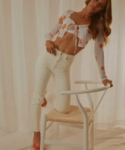 Abrand A 94 High Slim Jean - White Fade New & Most Loved