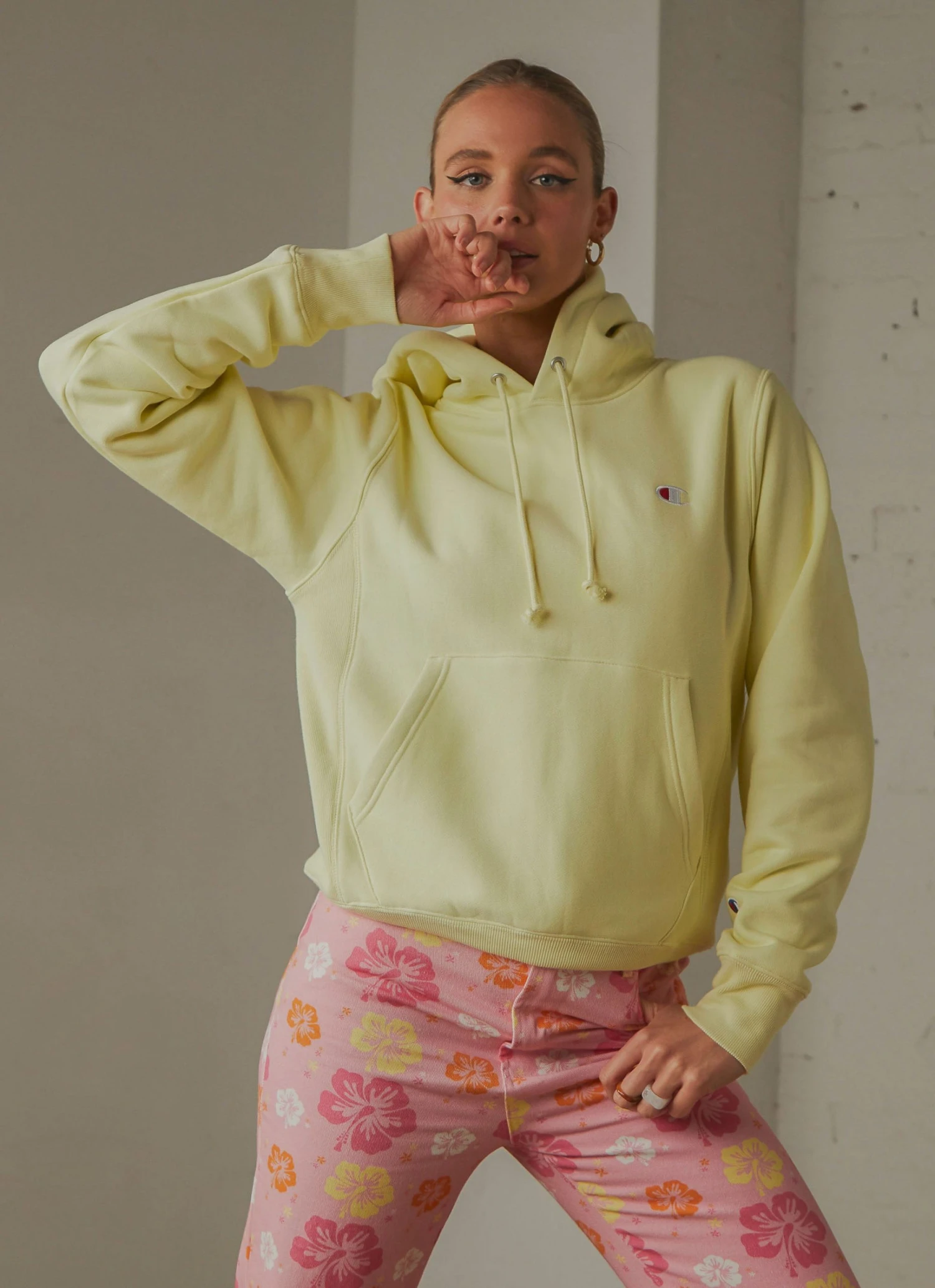 Champion New & Most Loved Reverse Weave Hoodie - Lemon Glacier 2 Champion New & Most Loved Reverse Weave Hoodie - Lemon Glacier