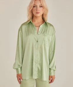 Riley Hubatka X Peppermayo New & Most Loved Shadow Tones Shirt - Sage 9 Riley Hubatka X Peppermayo New & Most Loved Shadow Tones Shirt - Sage