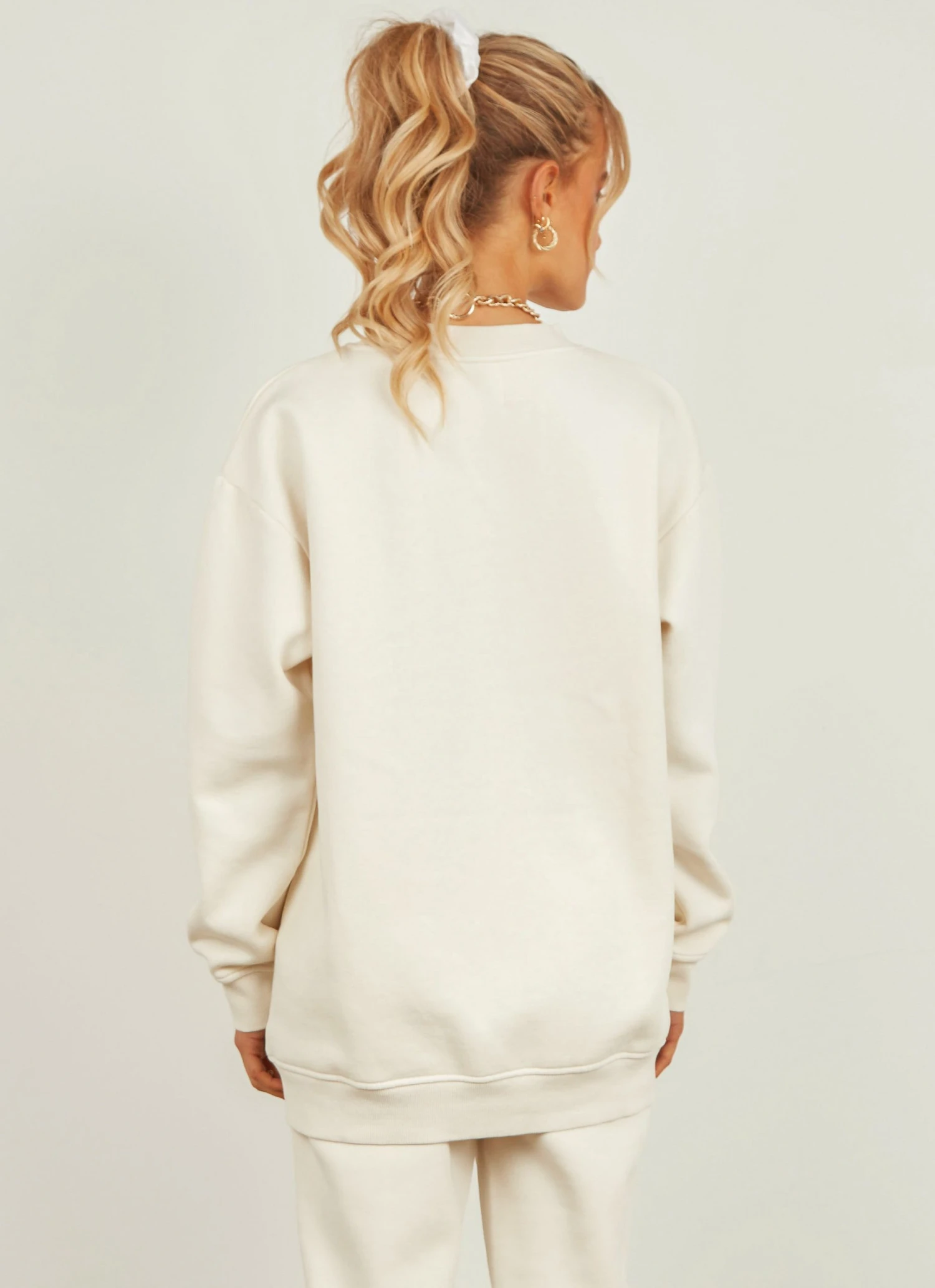 Nude Lucy Carter Classic Boyfriend Sweat - Ecru 5 Nude Lucy Carter Classic Boyfriend Sweat - Ecru
