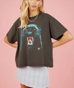 Thrills Prowler Oversized Box Tee - Merch Black New & Most Loved