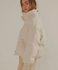 Vacancy Supply New & Most Loved Jetty Puffer Jacket - Coconut Milk