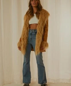 Wrangler New & Most Loved Shag Coat - Toffee