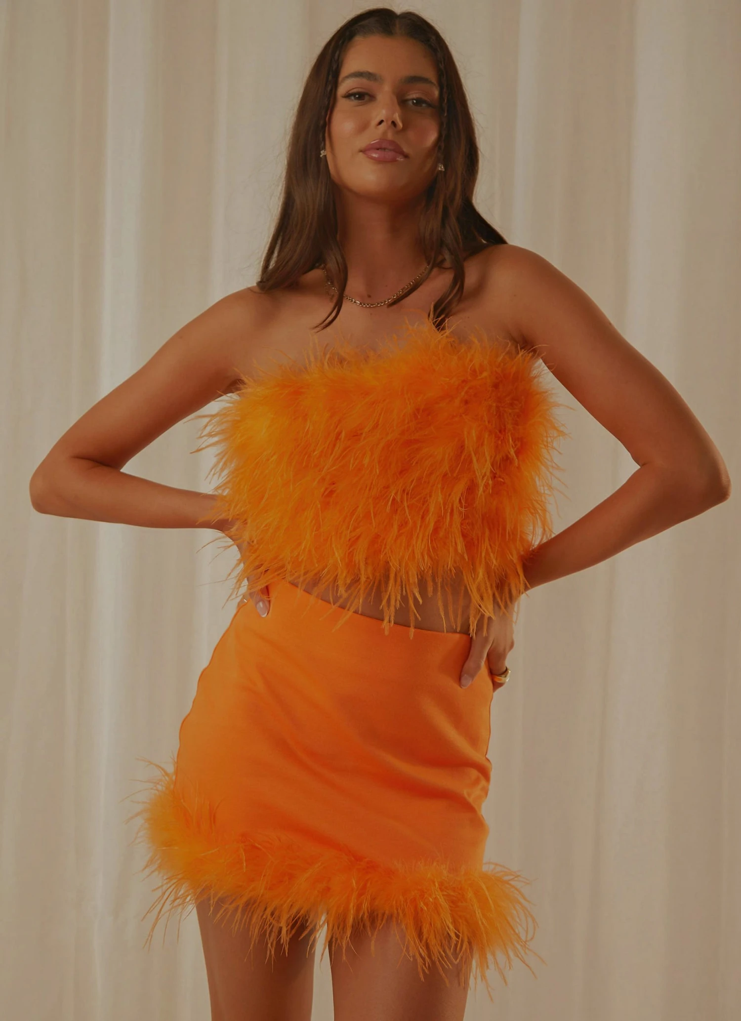 Peppermayo Exclusive New & Most Loved Lucia In Love Skirt - Tangerine 1 Peppermayo Exclusive New & Most Loved Lucia In Love Skirt - Tangerine