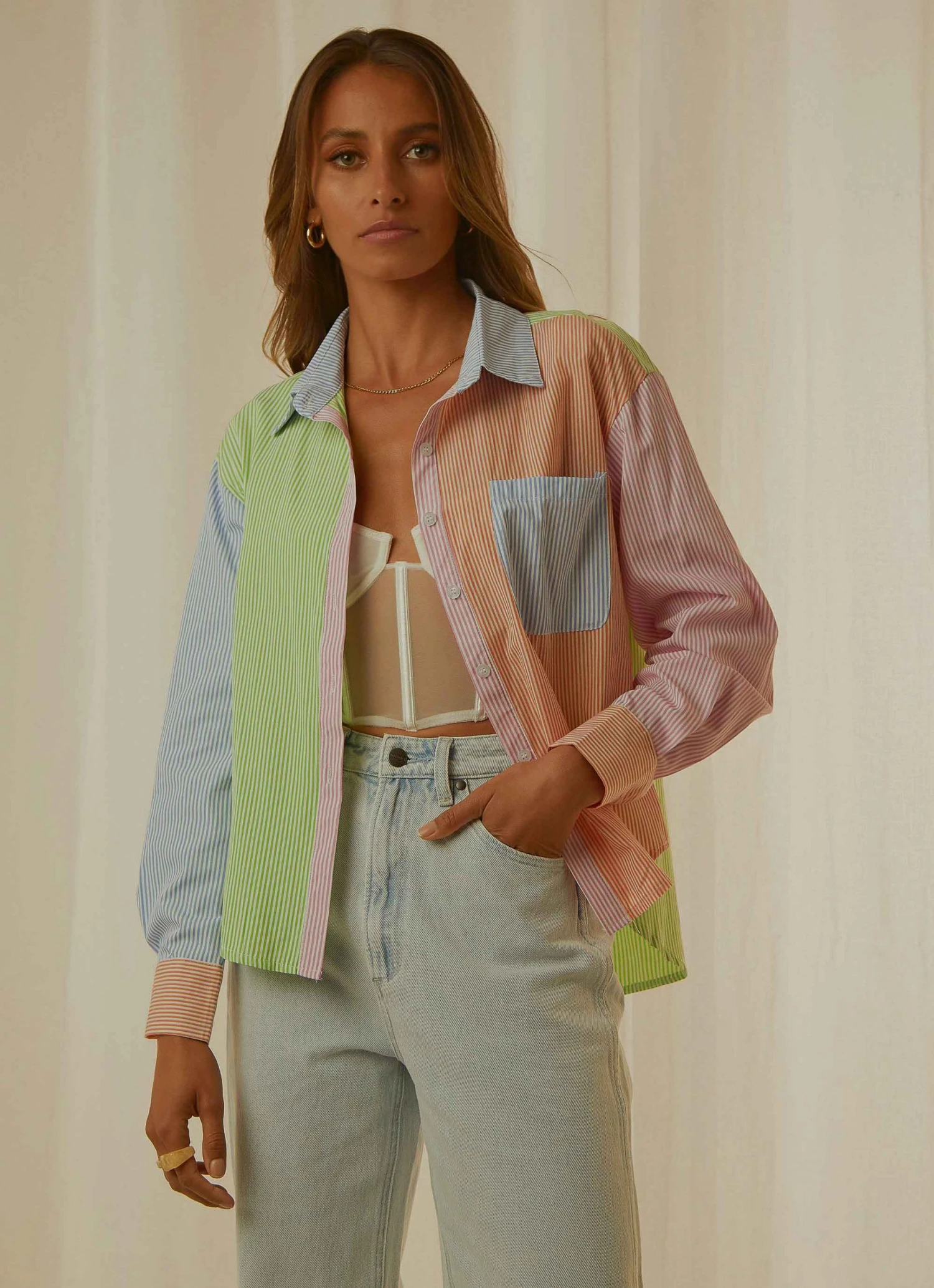 Peppermayo Whitsunday Shirt - Orange Multi New & Most Loved 1 Peppermayo Whitsunday Shirt - Orange Multi New & Most Loved