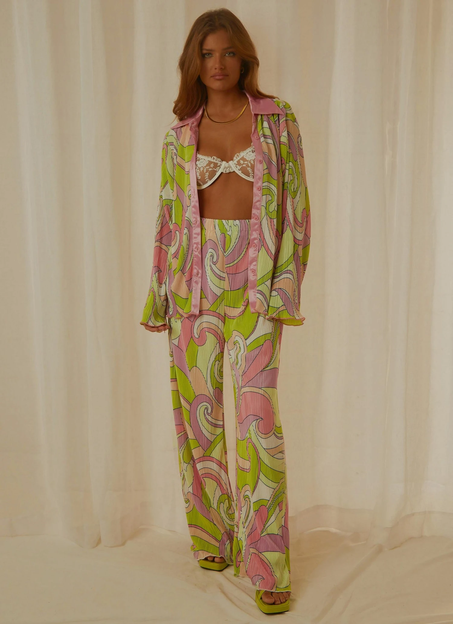 Peppermayo Exclusive 90s Muse Pants - Retro Swirl New & Most Loved 2 Peppermayo Exclusive 90s Muse Pants - Retro Swirl New & Most Loved