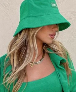 Vacancy Supply New & Most Loved Sundial Terry Bucket Hat - Jade Green 5 Vacancy Supply New & Most Loved Sundial Terry Bucket Hat - Jade Green