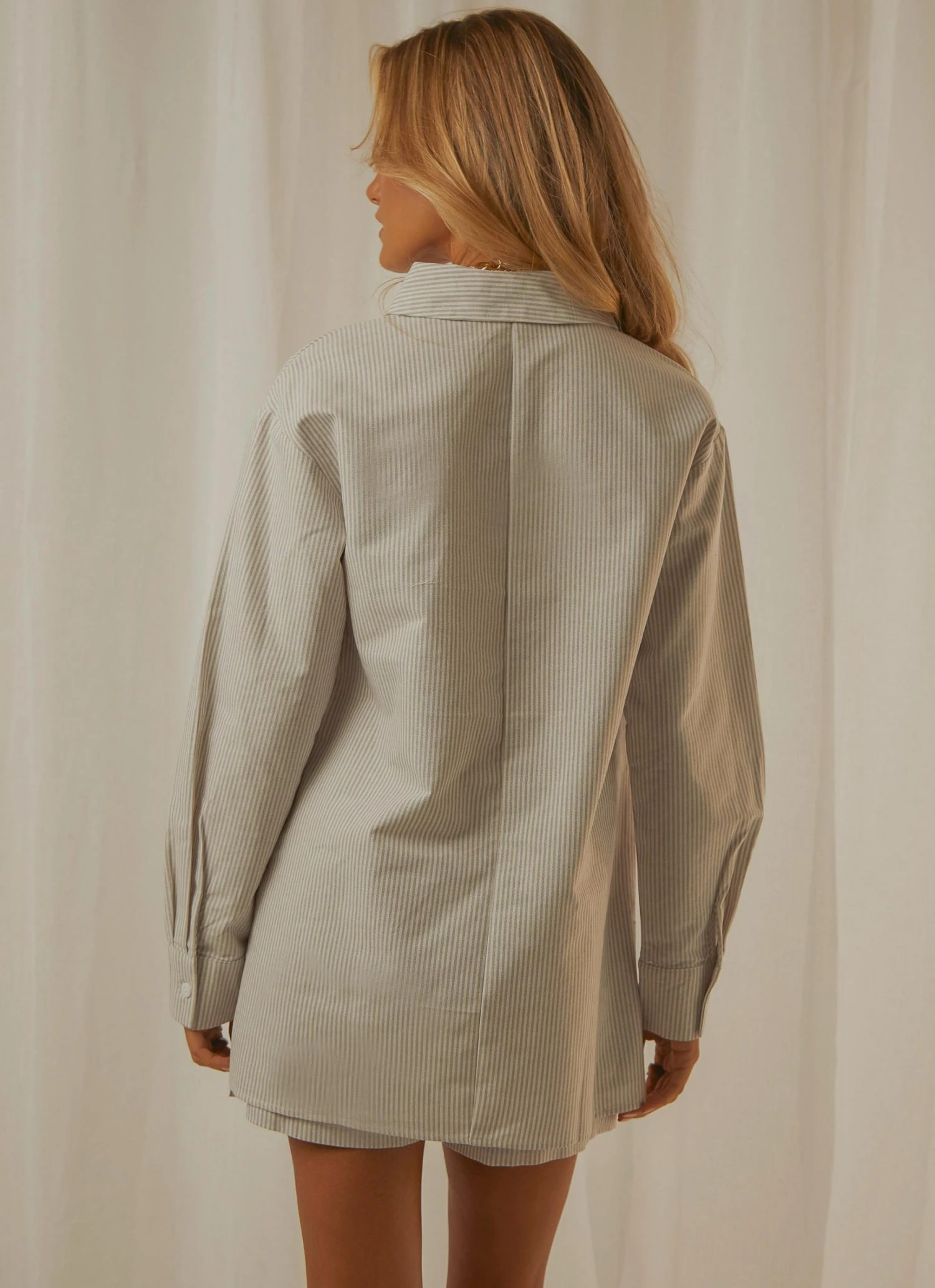 4th & Reckless New & Most Loved Heaton Shirt - Grey Stripe 5 4th & Reckless New & Most Loved Heaton Shirt - Grey Stripe