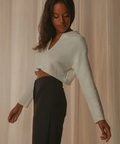 Peppermayo Carter Knit Top - Cream