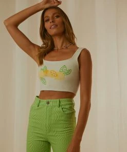 Peppermayo Exclusive New & Most Loved Le Camille Knit Crop - Lemonata
