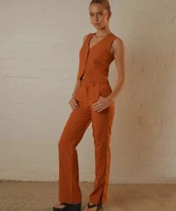 Peppermayo Exclusive Tess Suit Pants - Terracotta New & Most Loved