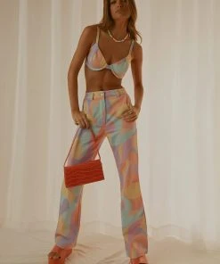 Peppermayo Exclusive Keep Your Heart Pants - Pastel Wave New & Most Loved