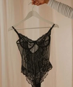 Kat The Label Elodie Bodysuit - Black New & Most Loved