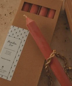 Candle Co Moreton Eco Dinner Candle 4 Pack - Baked Clay 7 Candle Co Moreton Eco Dinner Candle 4 Pack - Baked Clay