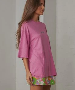 Afends Hounds Of Love Oversized Tee - Candy New Tops