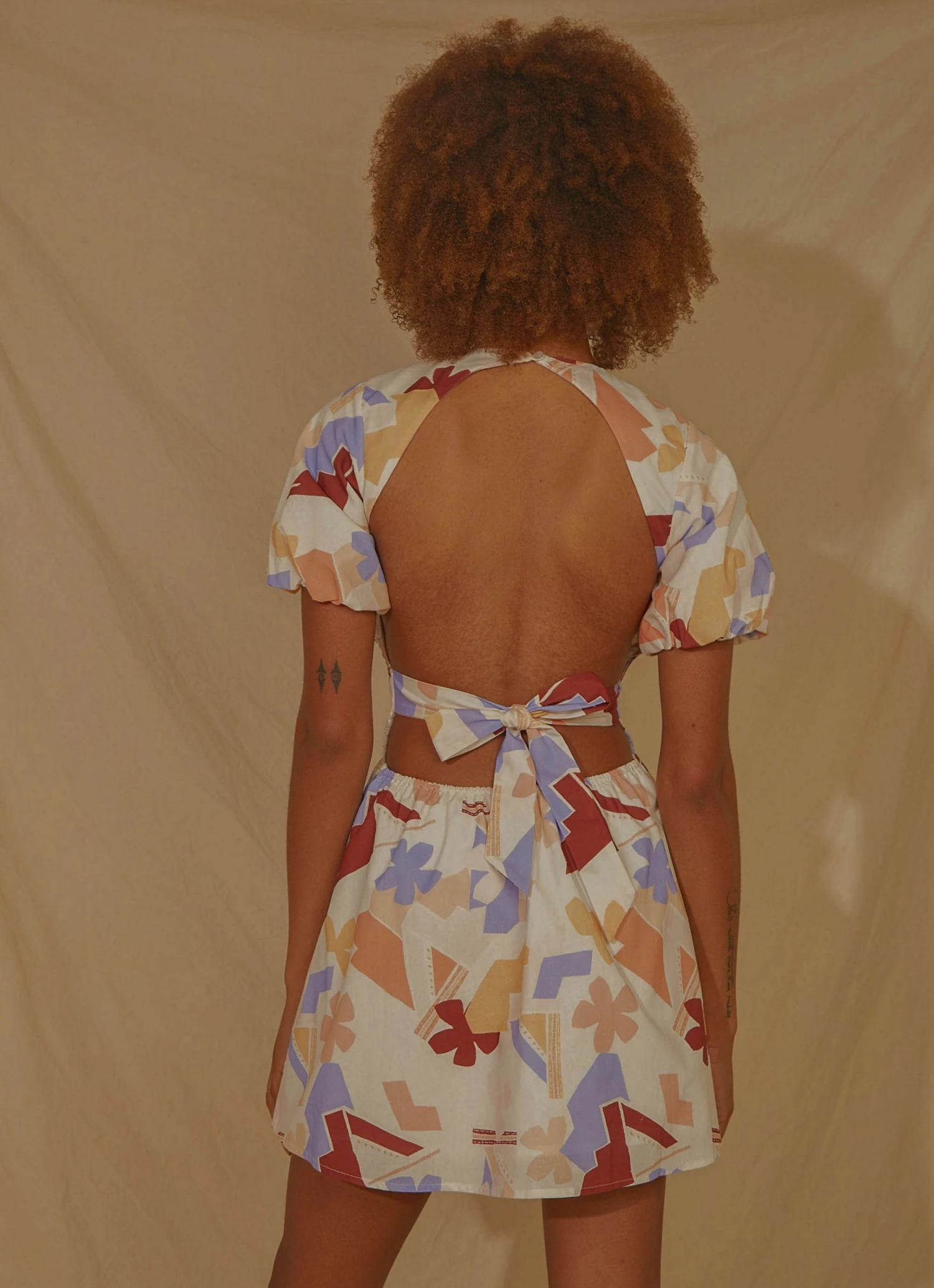 Peppermayo Exclusive Lani Linen Mini Dress - Abstract Resort 1 Peppermayo Exclusive Lani Linen Mini Dress - Abstract Resort