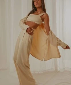 Peppermayo Exclusive Monet Oversized Shirt - Ivory New & Most Loved