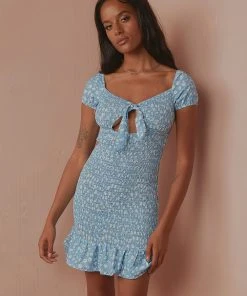 Peppermayo Balmy Nights Mini Dress - Blue