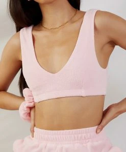 Peppermayo Exclusive Cote Dazur Terry Crop - Pink New & Most Loved