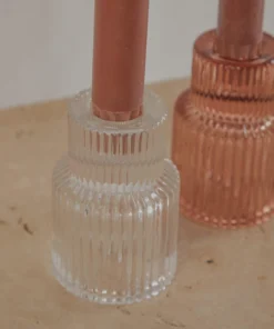 Candle Co New Accessories Arlo Vintage Candle Holder - Clear