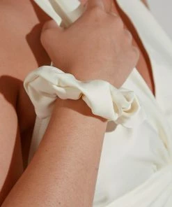 Peppermayo Exclusive New & Most Loved Angel Eyes Scrunchie - Ivory