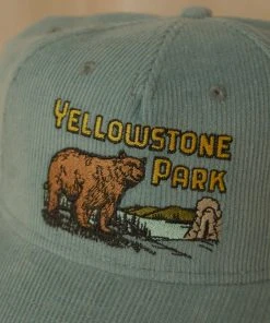 American Needle New & Most Loved Yellow Stone Cord Palmer Cap - Light Grey Blue