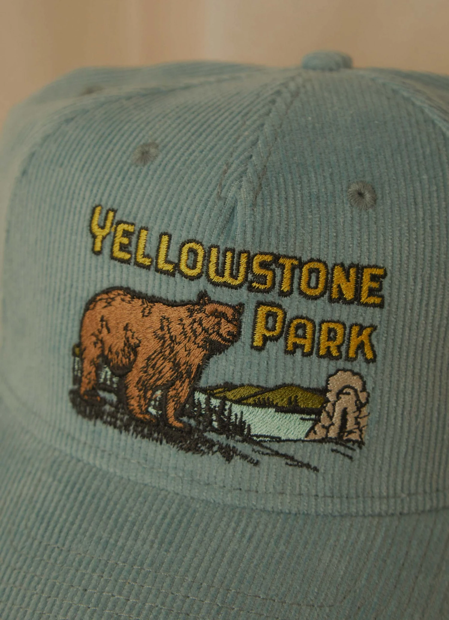 American Needle New & Most Loved Yellow Stone Cord Palmer Cap - Light Grey Blue 2 American Needle New & Most Loved Yellow Stone Cord Palmer Cap - Light Grey Blue