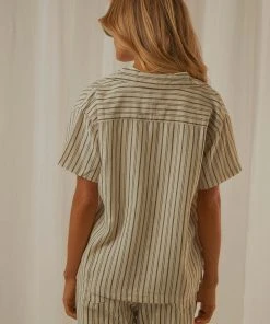 Afends Mood Hemp Stripe Short Sleeve Shirt - Cream New & Most Loved 9 Afends Mood Hemp Stripe Short Sleeve Shirt - Cream New & Most Loved