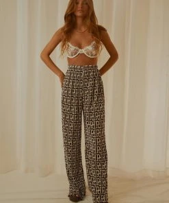 Peppermayo Exclusive 90s Muse Pants - Logo Mania