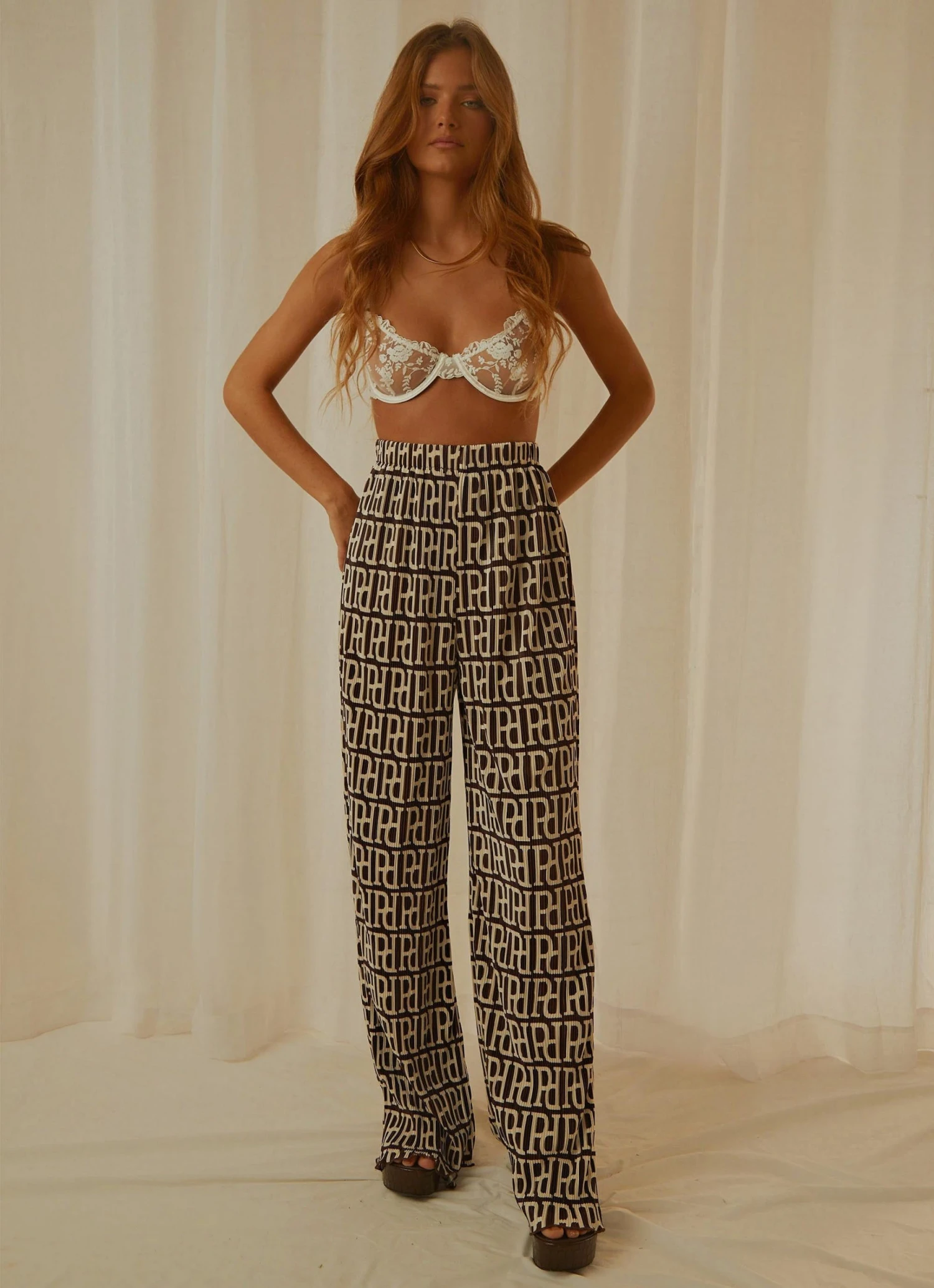 Peppermayo Exclusive 90s Muse Pants - Logo Mania 2 Peppermayo Exclusive 90s Muse Pants - Logo Mania