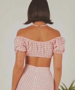 Peppermayo Exclusive Les Deux Crop Top - Pink Gingham 7 Peppermayo Exclusive Les Deux Crop Top - Pink Gingham