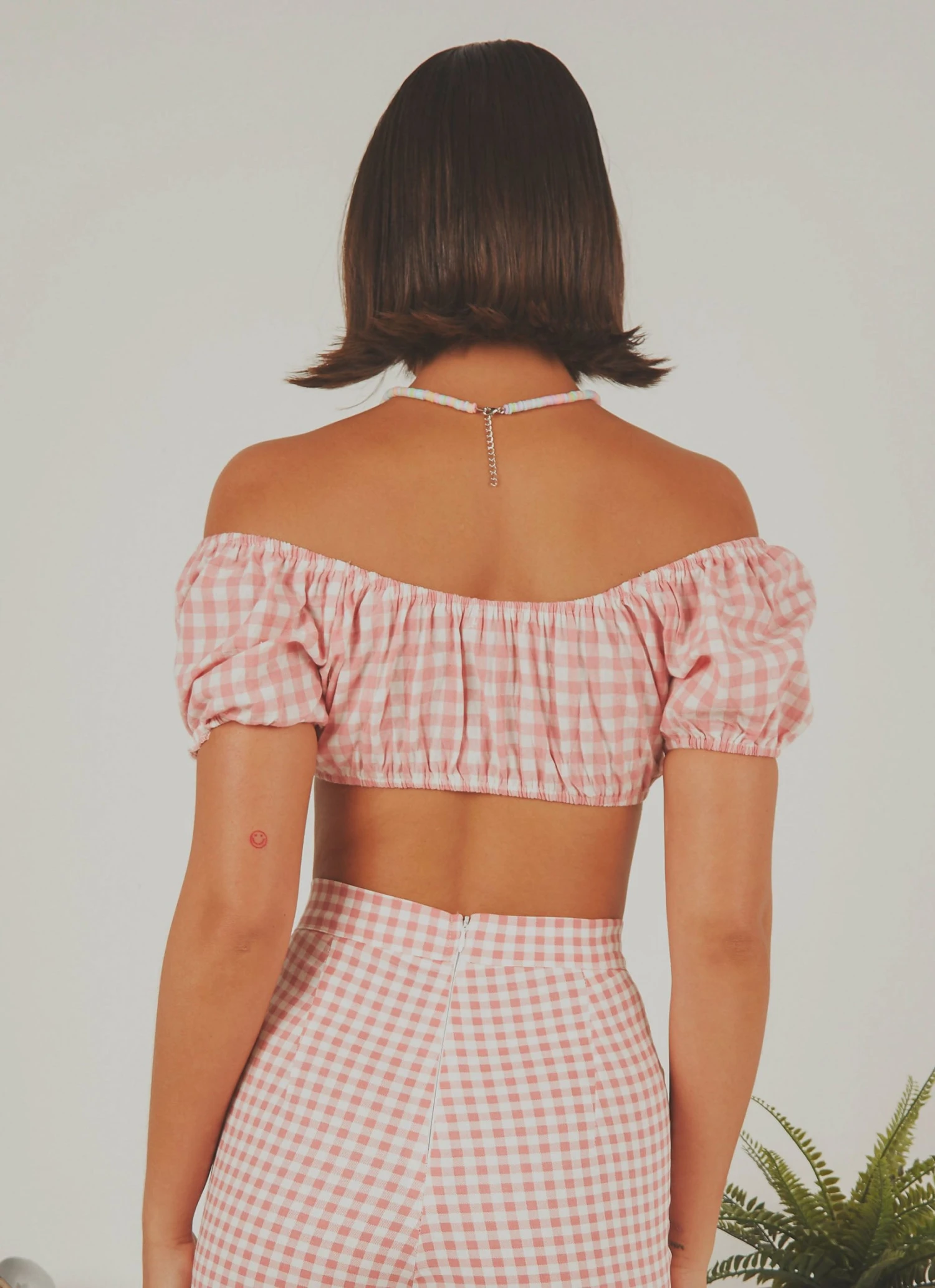Peppermayo Exclusive Les Deux Crop Top - Pink Gingham 4 Peppermayo Exclusive Les Deux Crop Top - Pink Gingham