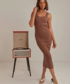 Peppermayo Exclusive New & Most Loved Hutton Midi Dress - Chocolate