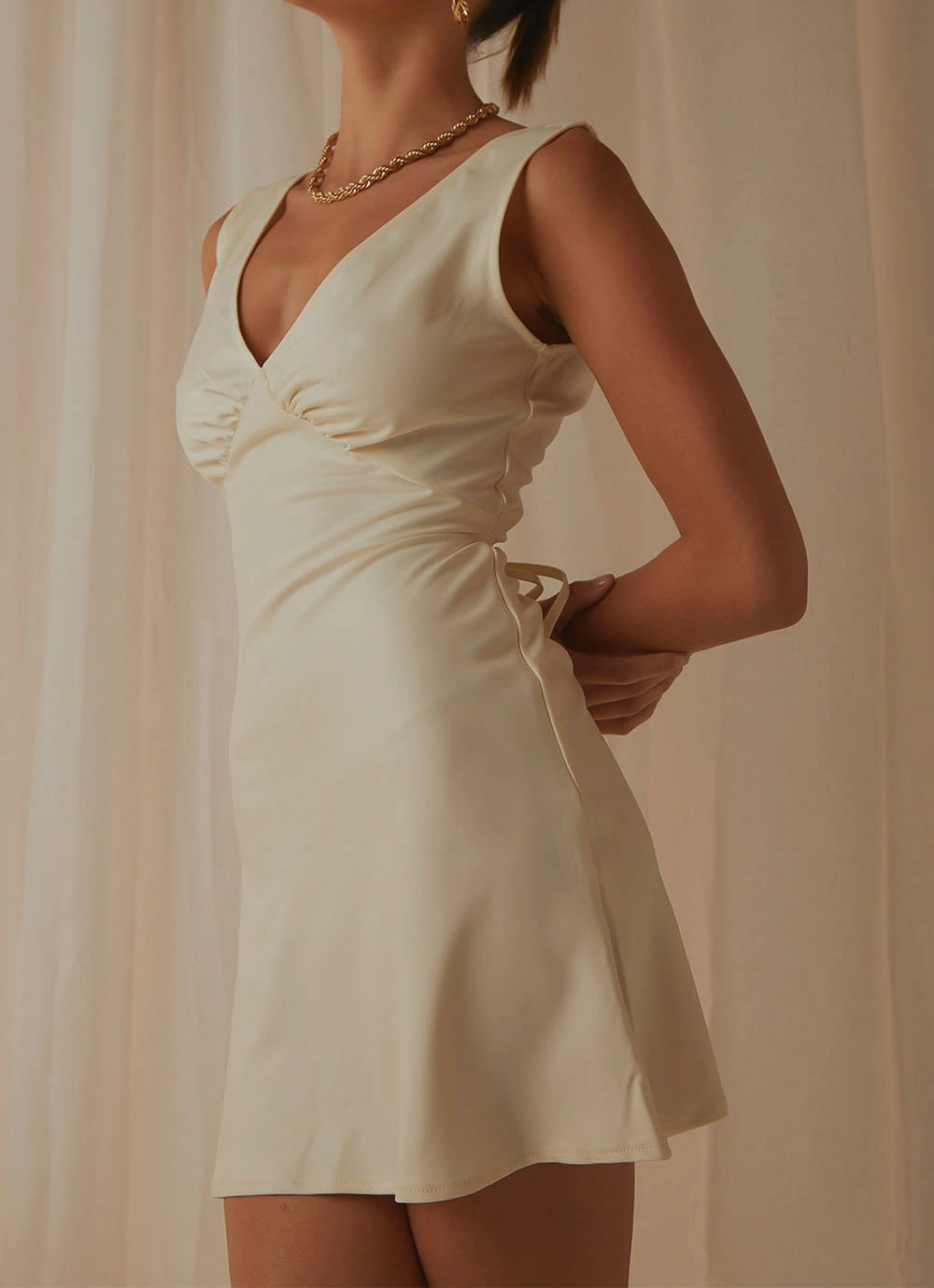 Peppermayo Exclusive Audrey Vintage Slip Dress - Ivory 3 Peppermayo Exclusive Audrey Vintage Slip Dress - Ivory